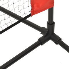 vidaXL tennisevõrk, must ja punane, 600x100x87 cm, polüester цена и информация | Товары для большого тенниса | kaup24.ee