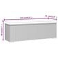 vidaXL pink istmepadjaga, must, 110 x 30 x 40 cm, polürotang hind ja info | Aiapingid | kaup24.ee