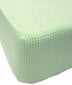 Laste puuvillane kummiga voodilina Light Green, 120x60x10 cm hind ja info | Voodilinad | kaup24.ee