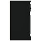 vidaXL puhvetkapp, must, 70 x 35,5 x 67,5 cm, tehispuit hind ja info | Elutoa väikesed kapid | kaup24.ee