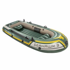 Intex kummipaadi komplekt "Seahawk 3" landimootori ja klambriga цена и информация | Лодки и байдарки | kaup24.ee