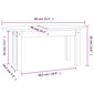 vidaXL kohvilaud, must, 80x40x35 cm, männipuit hind ja info | Diivanilauad | kaup24.ee
