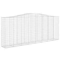 vidaXL kaarekujulised gabioonkorvid 4 tk, 400x50x160/180 cm, raud hind ja info | Aiad ja tarvikud | kaup24.ee