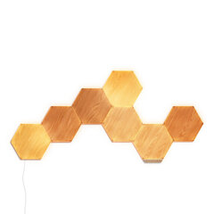 Nanoleaf Elements Wood Hexagons Starter Kit (7 panels) цена и информация | Настенный светильник Конусы | kaup24.ee