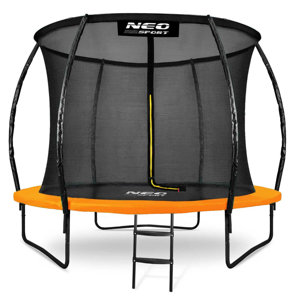 Batuut Neo-Sport (NS-10С201) must/oranž 312 cm (10ft) hind ja info | Batuudid ja batuudi varuosad | kaup24.ee