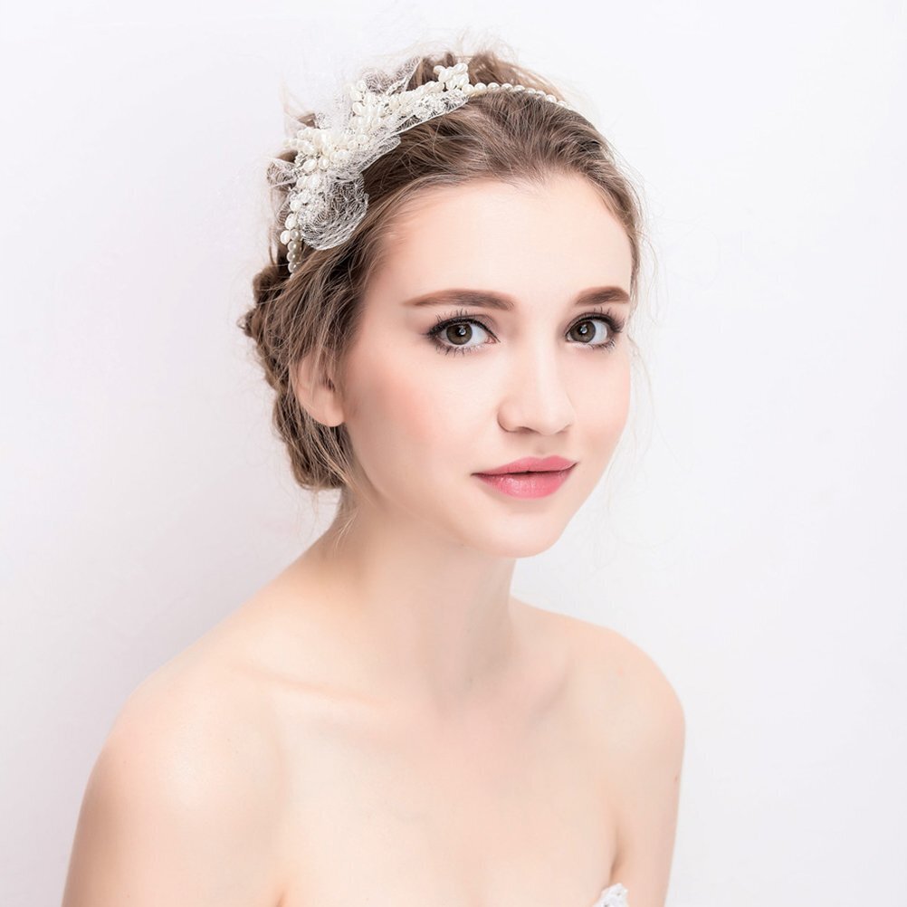 Peapael Frcolor Crystal Wedding Peal Flower Tiara цена и информация | Juuste aksessuaarid | kaup24.ee