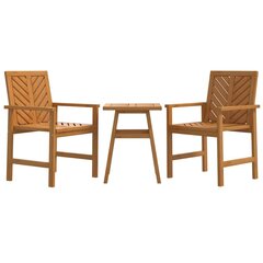 Комплект мебели, 3 части, коричневый цена и информация | Комплекты уличной мебели | kaup24.ee