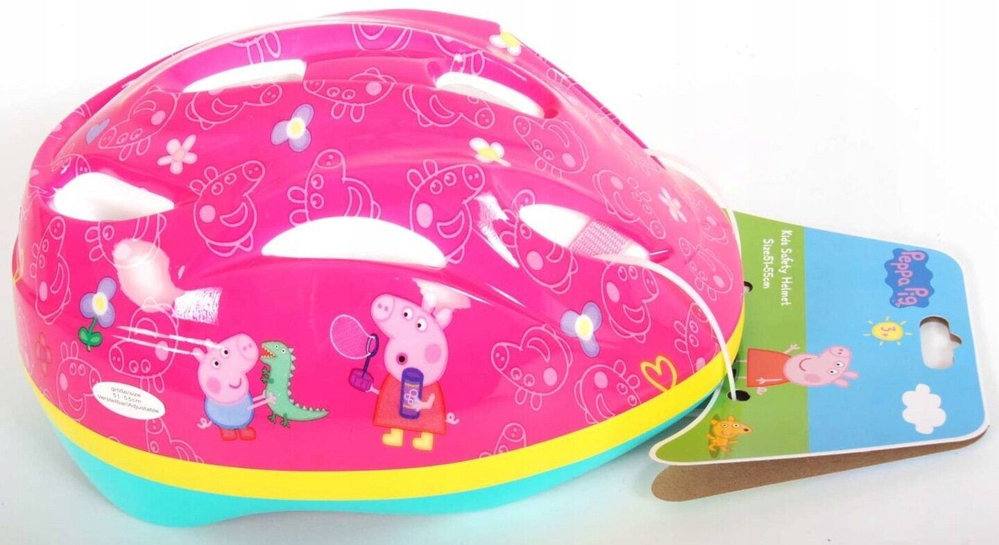 Jalgrattakiiver Peppa Pig, 51-55 cm цена и информация | Kiivrid | kaup24.ee