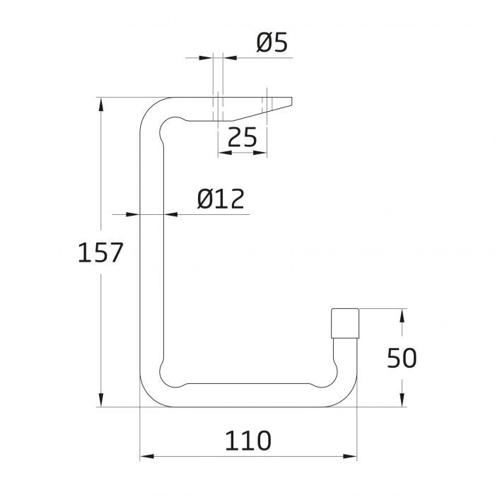 Majapidamiskonks 752, 150*110*50mm, tsingitud hind ja info | Kinnitusvahendid | kaup24.ee