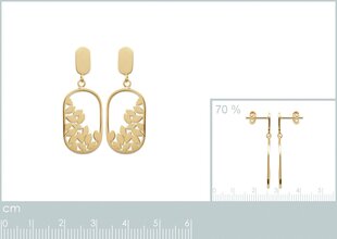 750° kullaga kaetud kõrvarõngad, toodetud Prantsusmaal" hind ja info | Kõrvarõngad | kaup24.ee