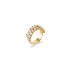Кольцо с золотым покрытием 750°,  ⌀ 17.5, произведено во Франции цена и информация | Кольцо | kaup24.ee
