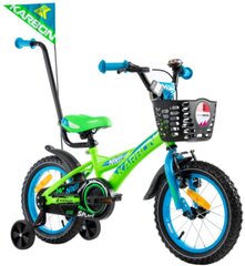 14" Велосипед Niki Karbon, цвет: синий/зелёный (9346) цена и информация | Велосипеды | kaup24.ee