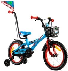 16" Велосипед Alvin Karbon2023, цвет: красный/синий (9607) цена и информация | Велосипеды | kaup24.ee