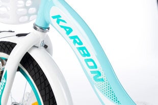 16" Велосипед Kitty Karbon, цвет: белый/мятный цена и информация | Велосипеды | kaup24.ee