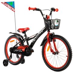 20" Велосипед Alvin Karbon, цвет: красный/чёрный цена и информация | Велосипеды | kaup24.ee