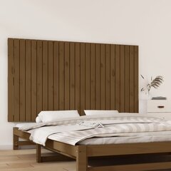 vidaXL seinale kinnitatav voodipeats, meepruun, 159,5x3x90cm männipuit hind ja info | Voodid | kaup24.ee