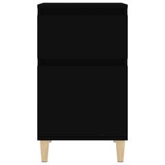 vidaXL öökapid 2 tk, must, 40 x 35 x 70 cm цена и информация | Прикроватные тумбочки | kaup24.ee