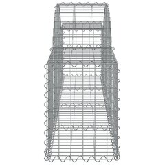 vidaXL kaarekujulised gabioonkorvid 12 tk, 200x30x40/60 cm, raud hind ja info | Aiad ja tarvikud | kaup24.ee