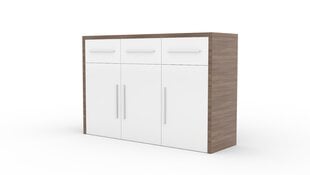 Kummut ADRK Furniture Marden, valge/pruun hind ja info | Kummutid | kaup24.ee