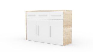 Kummut ADRK Furniture Staria, valge/pruun hind ja info | Kummutid | kaup24.ee