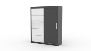 Шкаф ADRK Furniture Esti 180, серый цена и информация | Шкафы | kaup24.ee