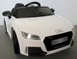 Laste ühekohaline elektriauto Audi TT, valge цена и информация | Laste elektriautod | kaup24.ee