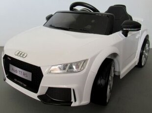 Одноместный детский электрический автомобиль Audi TT, белый цена и информация | Электромобили для детей | kaup24.ee