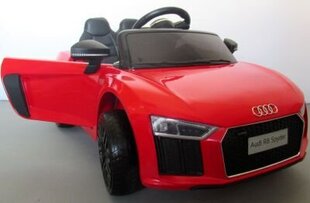 Laste kahekohaline elektriauto Audi R8, valge цена и информация | Электромобили для детей | kaup24.ee