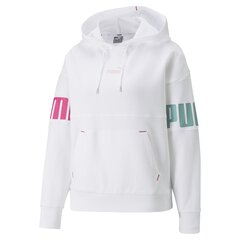 Naiste dressipluus Puma Power Colorblock Hoodie TR valge 847125 02 hind ja info | Naiste pusad | kaup24.ee