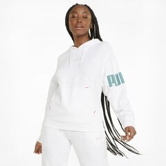 Naiste dressipluus Puma Power Colorblock Hoodie TR valge 847125 02 цена и информация | Женские толстовки | kaup24.ee