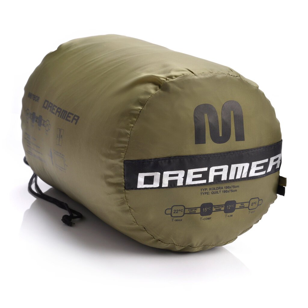 Sleeping bag Meteor Dreamer R olive/ blak hind ja info | Magamiskotid | kaup24.ee