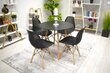 4-tooli komplekt MAR, must hind ja info | Söögilaua toolid, köögitoolid | kaup24.ee