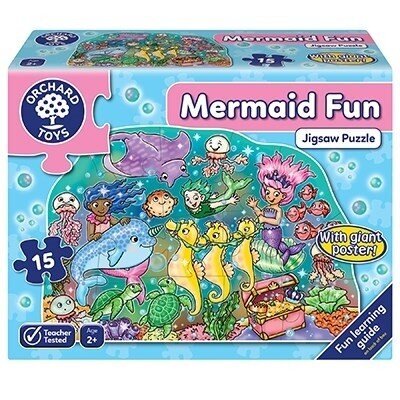 Puzzle Mermaid Fun + plakat, 15 цена и информация | Pusled | kaup24.ee