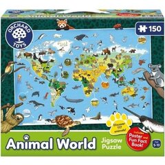 Puzzle Loomade maailm + plakat, 150 hind ja info | Pusled | kaup24.ee