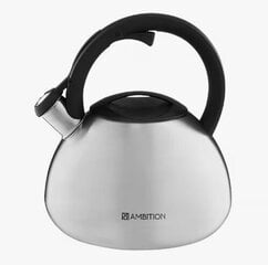 Чайник Ambition со свистком Acero, 2,6 л цена и информация | Чайники, кофейники | kaup24.ee