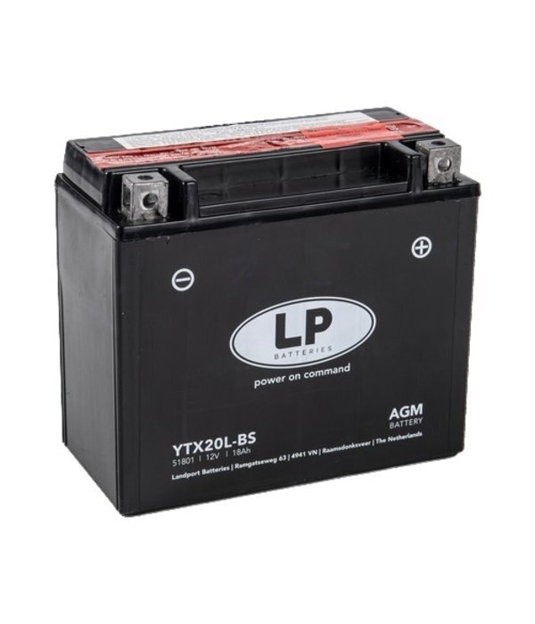 Aku Landport YTX20L-BS, 18 Ah 12V цена и информация | Mootorrataste akud | kaup24.ee