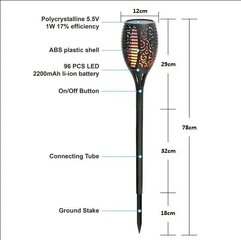 Suur laterna taskulamp 96 led hind ja info | Aia- ja õuevalgustid | kaup24.ee