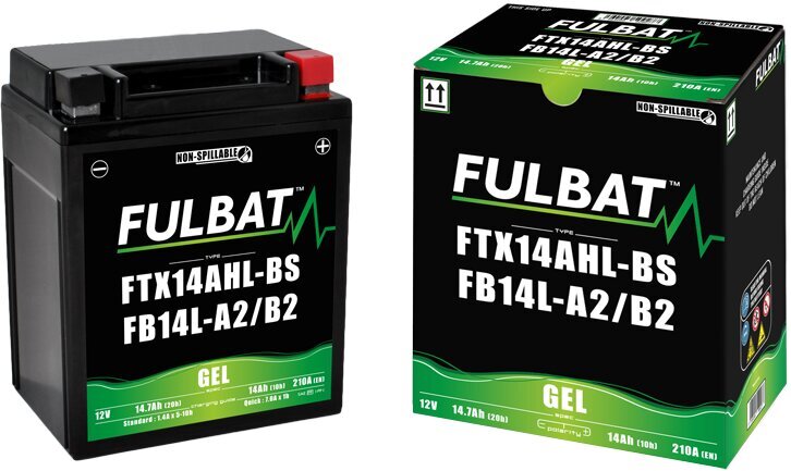 Aku Fulbat GTX14AHL-BS, 14 Ah 175 A ET 12V цена и информация | Mootorrataste akud | kaup24.ee