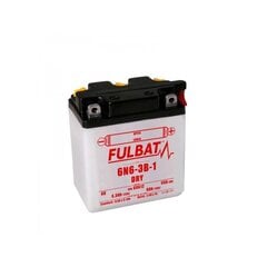 Aku Fulbat 6N6-3B-1, 6,3 Ah 50 A EN 6V hind ja info | Mootorrataste akud | kaup24.ee