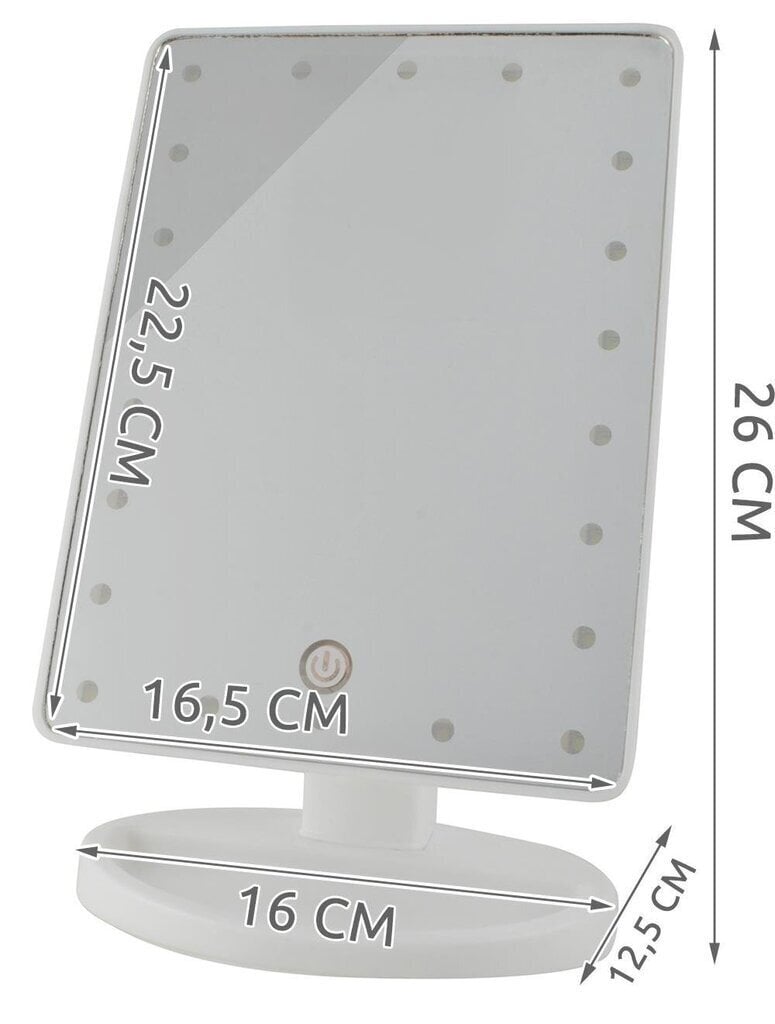 Meigipeegel Led valgustusega Soulima 268 цена и информация | Meigikotid, lauapeeglid | kaup24.ee