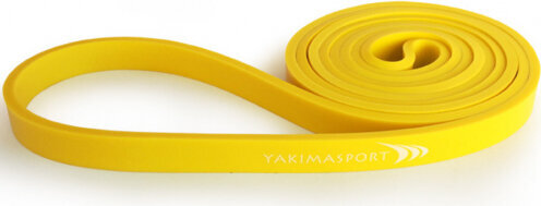 Treeningkumm Yakima Sport Rubber big loop small resistance 100274, kollane цена и информация | Treeningkummid | kaup24.ee