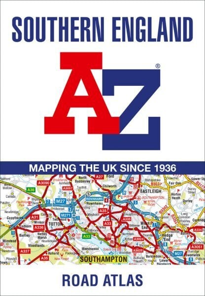 Southern England A-Z Road Atlas 13th Revised edition цена и информация | Reisiraamatud, reisijuhid | kaup24.ee