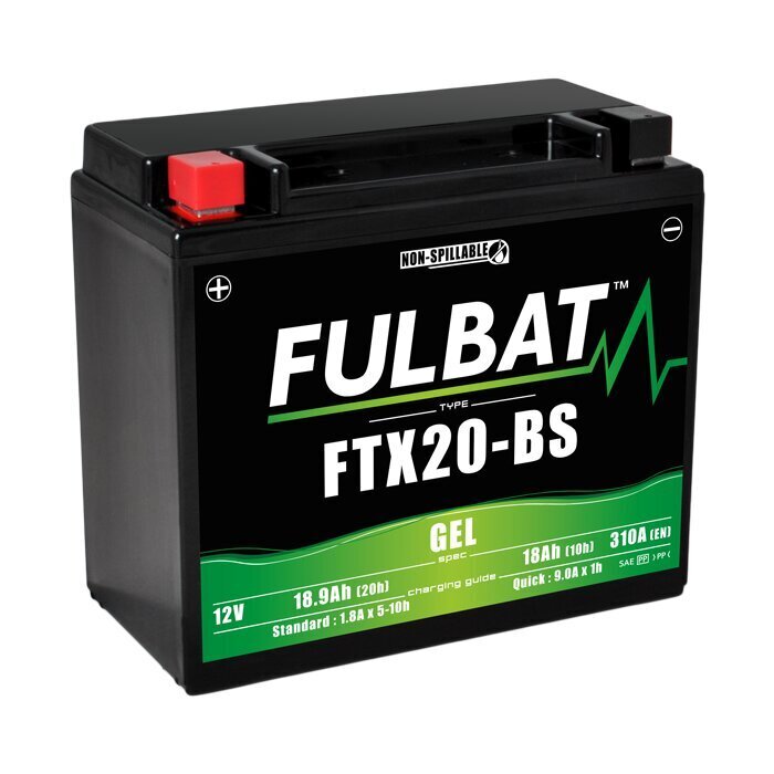 Aku Fulbat GTX20-BS, 18 Ah 310 A EN 12V hind ja info | Mootorrataste akud | kaup24.ee