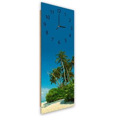 Настенные часы, Тропический пляж, 40x118см цена и информация | Часы | kaup24.ee