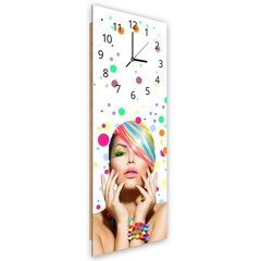 Настенные часы, Женщина в цветах, 30x90см цена и информация | Часы | kaup24.ee