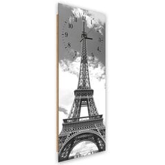 Настенные часы, Эйфелева башня в облаках, 25x65см цена и информация | Часы | kaup24.ee