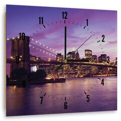 Seinakell, New York City videvikus, 60x60cm цена и информация | Часы | kaup24.ee