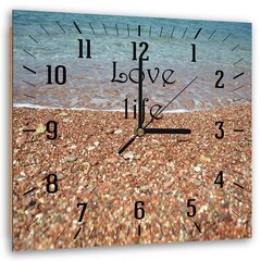 Настенные часы, Берег моря и камни, 80x80см цена и информация | Часы | kaup24.ee