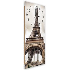 Настенные часы, Эйфелева башня, 30x90см цена и информация | Часы | kaup24.ee