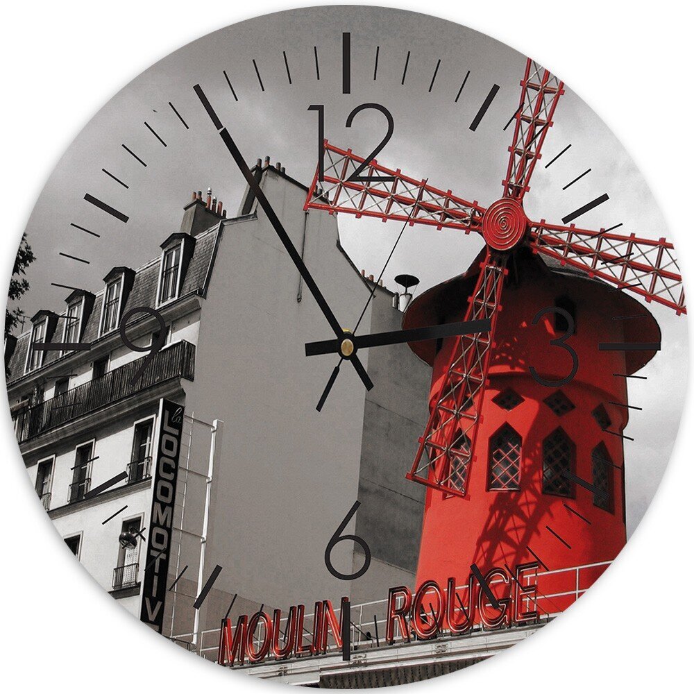 Seinakell, Moulin Rouge, 40x40cm hind ja info | Kellad | kaup24.ee